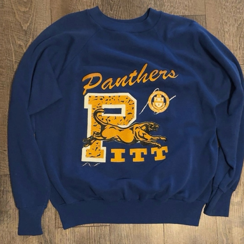 Jerzees Blue Panthers Crewneck Sweater